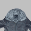 Black Shearling Jacket – Men’s Flight Aviation Leather Coat Cold Inferno (2) Black Shearling Jacket – Men’s Flight Aviation Leather Coat
