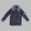 Black Shearling Jacket – Men’s Flight Aviation Leather Coat Cold Inferno (4) Black Shearling Jacket – Men’s Flight Aviation Leather Coat