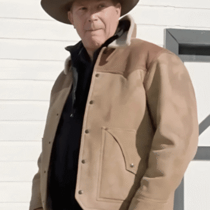 Stylish John Dutton Raw Leather Jacket | Premium Western Suede Leather Jacket for Men Inspired by Yellowstone