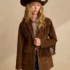 Women's Suede Fringe Blazer