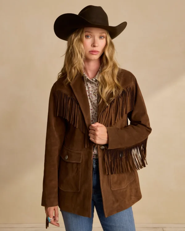 Women's Suede Fringe Blazer