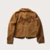 Fringe Suede Jacket for Women – Stylish Brown Suede Outerwear