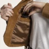 Fringe Suede Jacket for Women – Stylish Brown Suede Outerwear