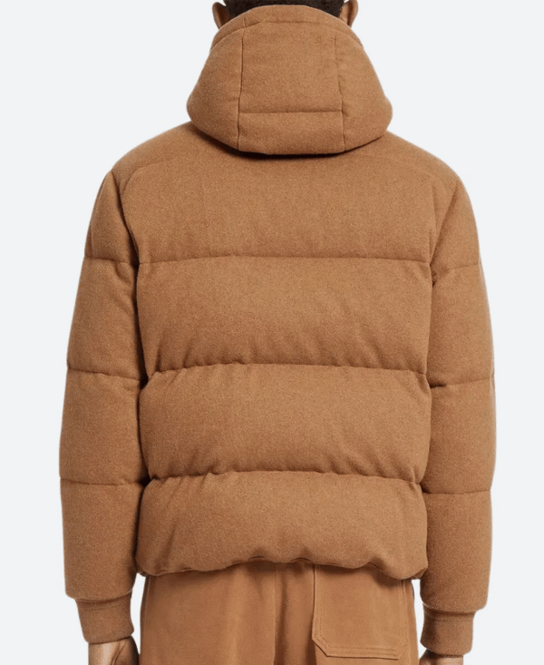 Exclusive Emily in Paris Gabriel Jacket – Stylish Brown Puffer from Season 4 - Image 3