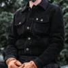 Gold Bison™ Black Suede Western Jacket – Handmade Italian Calfskin (2) Black Suede Western Jacket