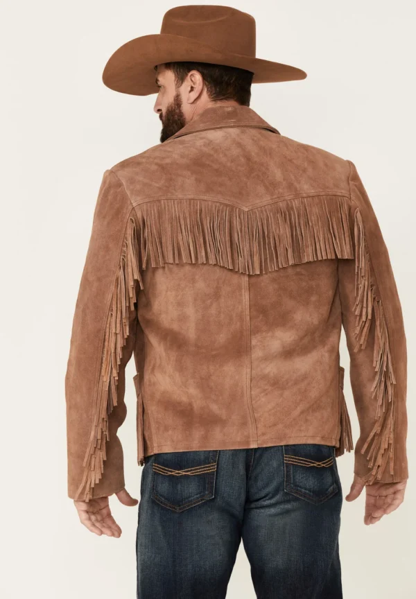 Giant Fringe Suede Leather Jacket – Western Style & Premium Suede - Image 2