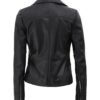 Iconic Women's Black Motorcycle Leather Jacket – Premium Leather