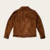 Brown Suede Leather Trucker Jacket