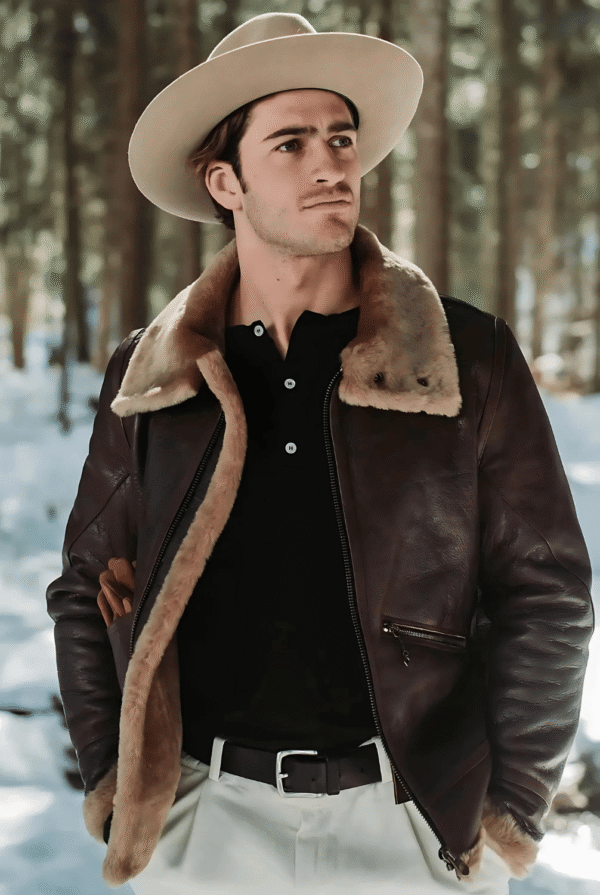 Luxury Men's B3 Aviator Shearling Jacket – Premium Merino Sheepskin, Handmade in Italy - Image 2