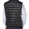 Luxury Men’s Black Leather Puffer Vest – Stylish & Warm Outerwear (3) Luxury Men’s Black Leather Puffer Vest