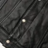 Men's Black Leather Vest – Full Grain Cowhide Biker Sleeveless Jacket (3) Men’s Black Full Grain Cowhide Leather Vest