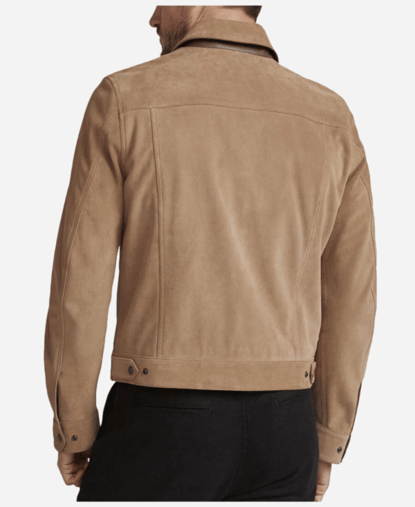 Rick Grimes Season 9 Jacket – The Walking Dead Brown Suede Leather Jacket - Image 3