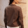 Threadbare Chocolate Brown Classic Denim Jacke
