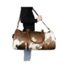 Schneiders Cowhide Leather Duffle Bag – Real Hair-On Hide Travel Bag