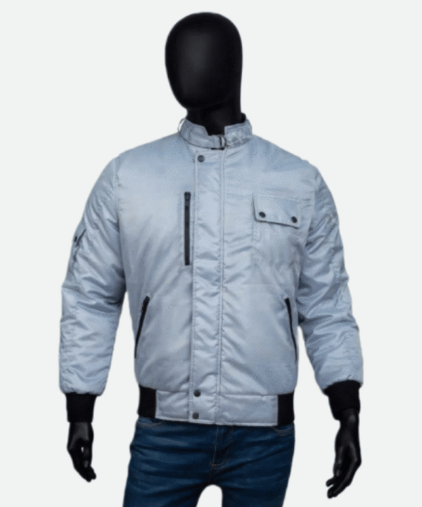Steve Harrington Stranger Things Blue Bomber Jacket – Joe Keery Inspired Outerwear - Image 2