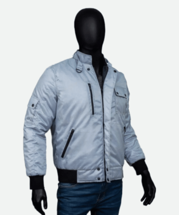 Steve Harrington Stranger Things Blue Bomber Jacket – Joe Keery Inspired Outerwear - Image 3