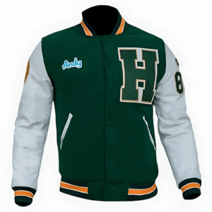 Stranger Things Varsity Jacket with Hawkins High patch and retro design