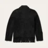 Stunning Black Suede Fringe Jacket for Women – Classic Western Style (2) Stunning Black Suede Fringe Jacket for Women – Classic Western Style