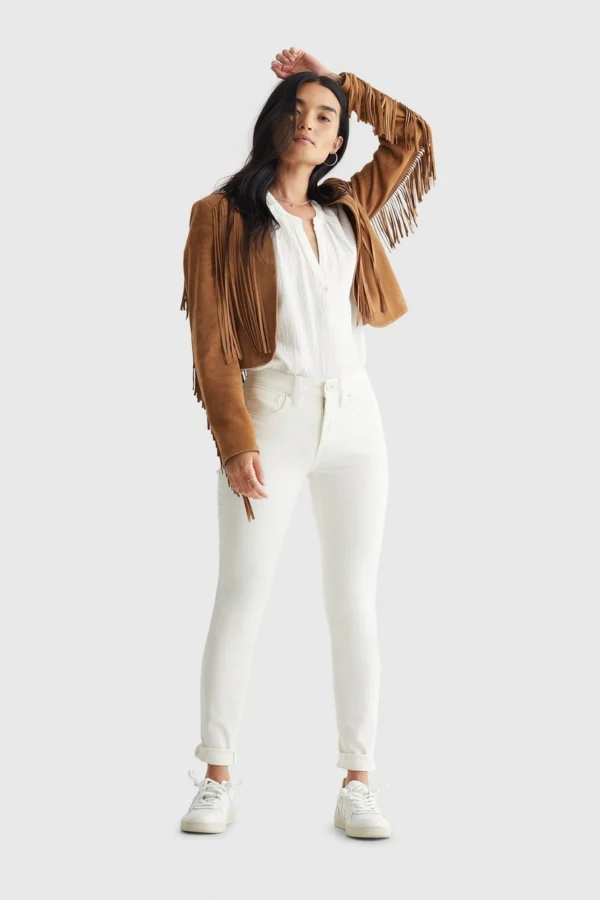 Stunning Camel Leather Bolero Jacket for Women – Retro Cowgirl Biker Style - Image 6