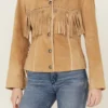 Stunning Women’s Suede Fringe Jacket – Premium Western Yellowstone Style (4) Women’s Suede Fringe Jacket