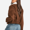 Teddy Collar Wool Look Jacket