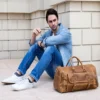 The Bard Weekender – Premium Handmade Leather Duffle Bag for Travel (8) The Bard Weekender – Premium Handmade Leather Duffle Bag for Travel