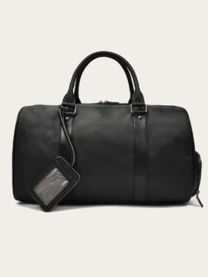 The Endre Weekender – Premium Vintage Leather Duffle Bag for Men
