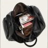 Vintage Leather Duffle Bag for Travel & Gym