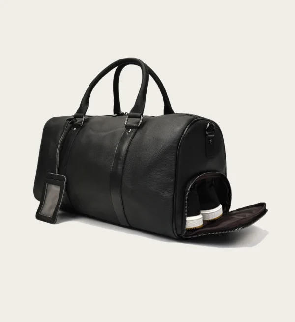 The Endre Weekender – Vintage Leather Duffle Bag for Travel & Gym - Image 5