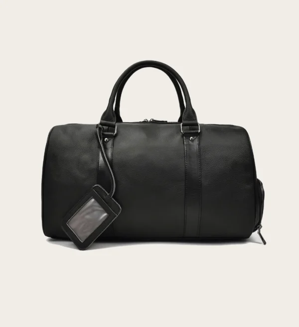 The Endre Weekender – Premium Vintage Leather Duffle Bag for Men