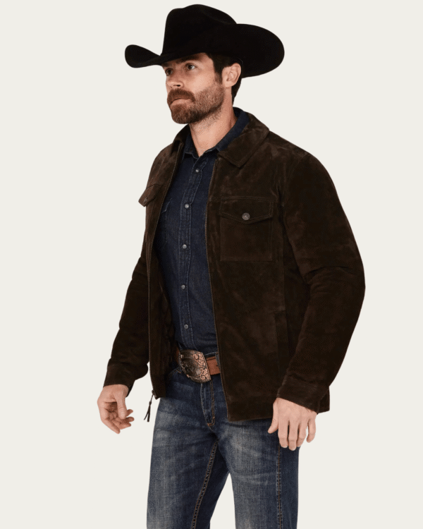 Men's Brown Suede Jacket by Hermitage Cromwell 2.0