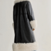 Untitled design (7) Plush Collar Bonded Maxi Aviator Coat