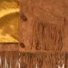 Women’s Brown Lamb Suede Fringe Jacket – Western Style Outerwear (5) Women’s Brown Lamb Suede Fringe Jacket – Western Style Outerwear