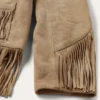 Women’s Light Tan Suede Fringe Jacket – Classic Western Style (3) Women’s Light Tan Suede Fringe Jacket – Classic Western Style