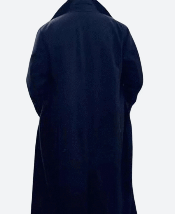 Assane Lupin Season 3 Assane Diop Black Wool Trench Coat | Omar Sy Inspired - Image 3