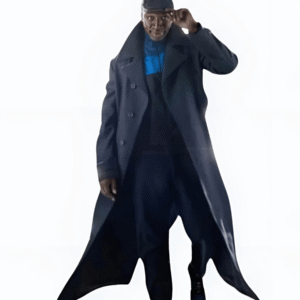 Assane Diop Black Wool Trench Coat inspired by Omar Sy in Lupin Season 3