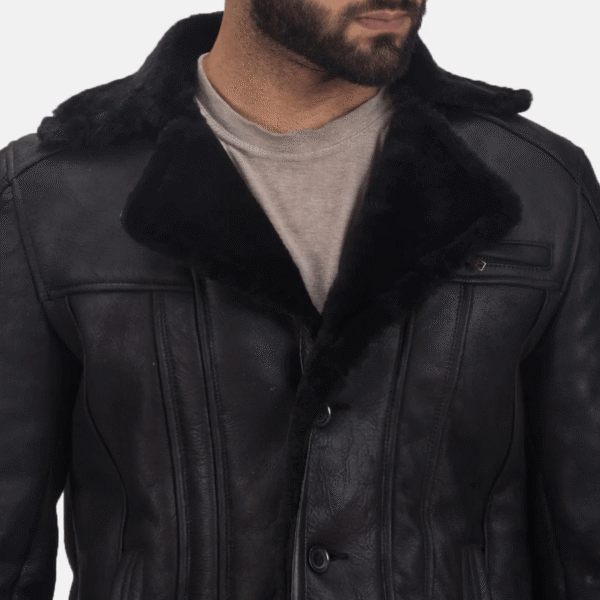 Furcliff Double Face Shearling Leather Coat - Image 6