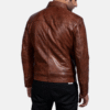 Inferno Brown Leather Jacket (5) Brown Plain Leather Jacket