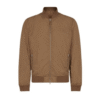 Men's Brown Cotton Bomber Jacket