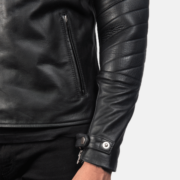 Men's Slim Fit Biker Jacket - Image 5