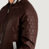 Pascal Maroon Leather Varsity Jacket (5) Maroon Leather Varsity Jacket