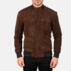 Premium Suede Bomber Jacket