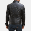 Ranchson Black Leather Shirt – Sheepskin Button-Up Shirt for Men (5) Black Leather Shirt Jacket