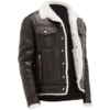 Stylish & Essential Men Shearling Leather Jacket – Brown Real Leather Winter Outerwear (2) Stylish & Essential Men Shearling Leather Jacket – Brown Real Leather Winter Outerwear