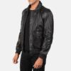 Black A2 Flight Bomber Jacket