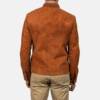 Men’s Brown Suede Bomber Jacket – Blain Classic Casual Outerwear