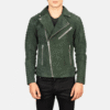 Men's Green Suede Biker Jacket – Slim Fit Motorcycle Style Men's Green Suede Biker Jacket – Slim Fit Motorcycle Leather Style