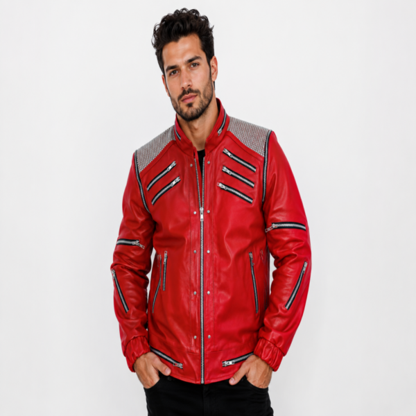 MJ-1 Men’s Red Celebrity Style Jacket