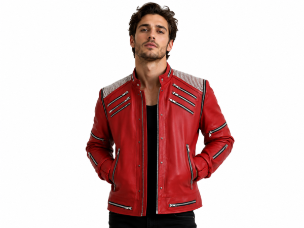 Men’s Red Celebrity Style Jacket