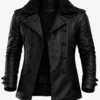 Leon Kennedy RE9 Requiem Inspired Black Leather Jacket